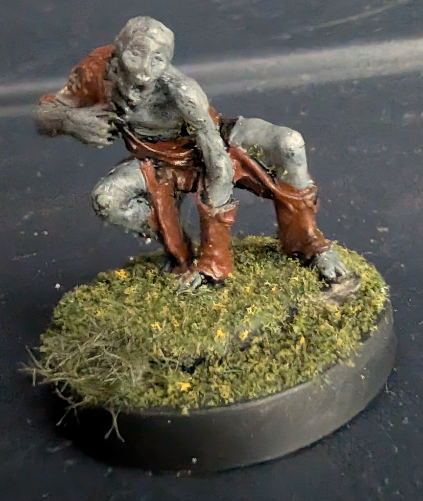 Zombie crouching.
